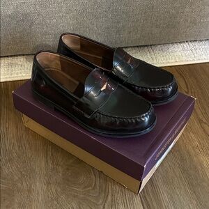 Johnston & Murphy Boys Burgundy Penny Loafers Dress Shoes